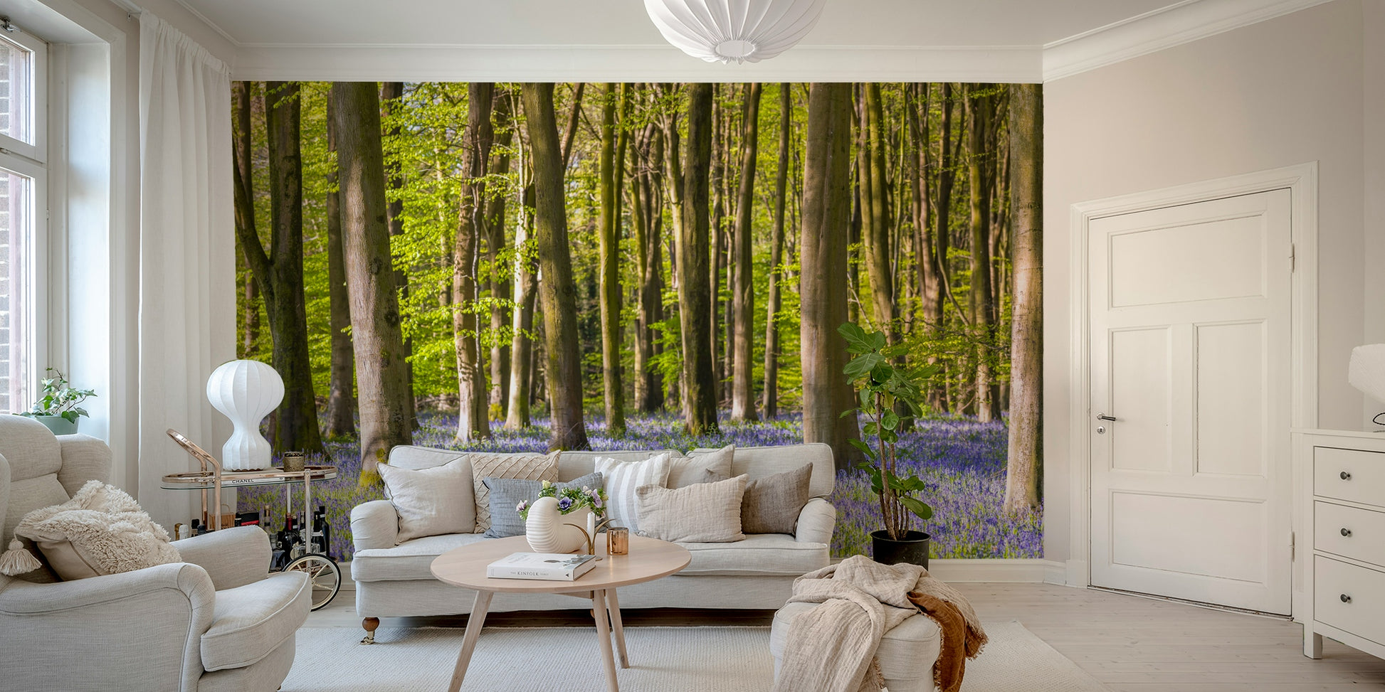 A seamless pattern for a living room or bedroom.

