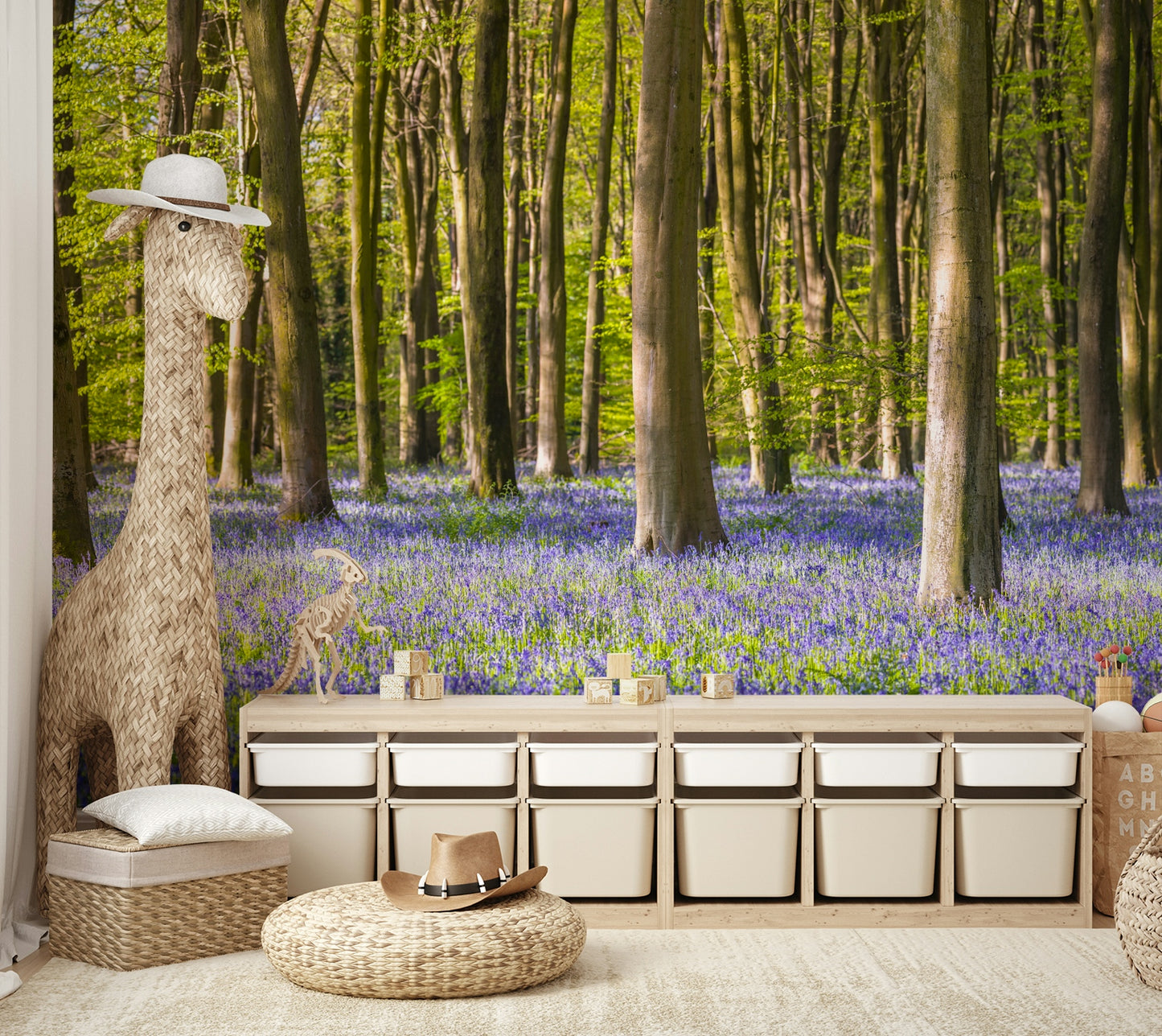 A close-up of the delicate trees and mist.

