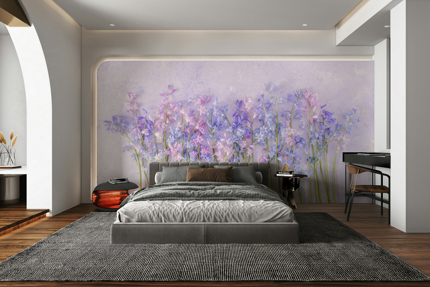 A seamless pattern for a living room or bedroom.

