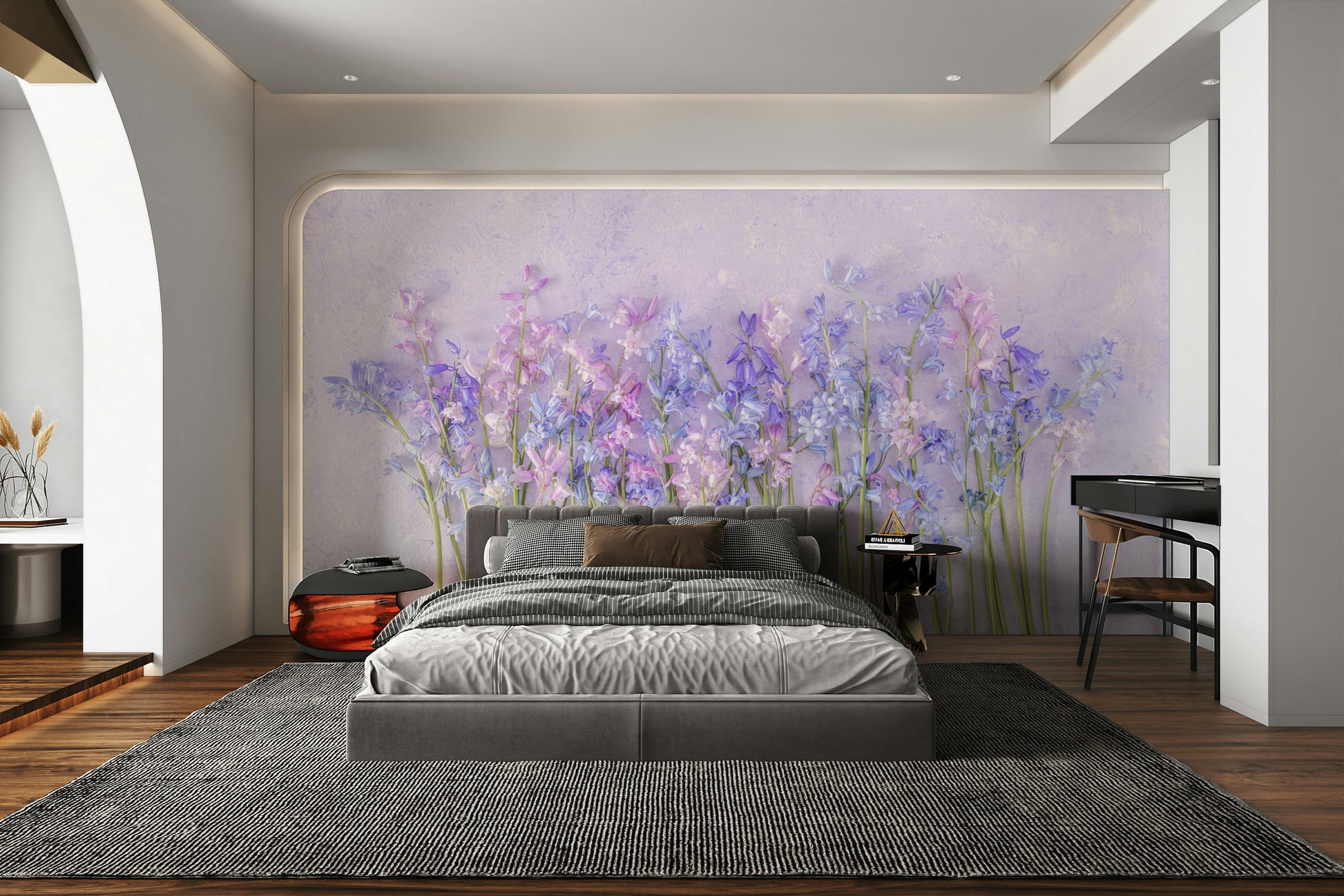 A seamless pattern for a living room or bedroom.

