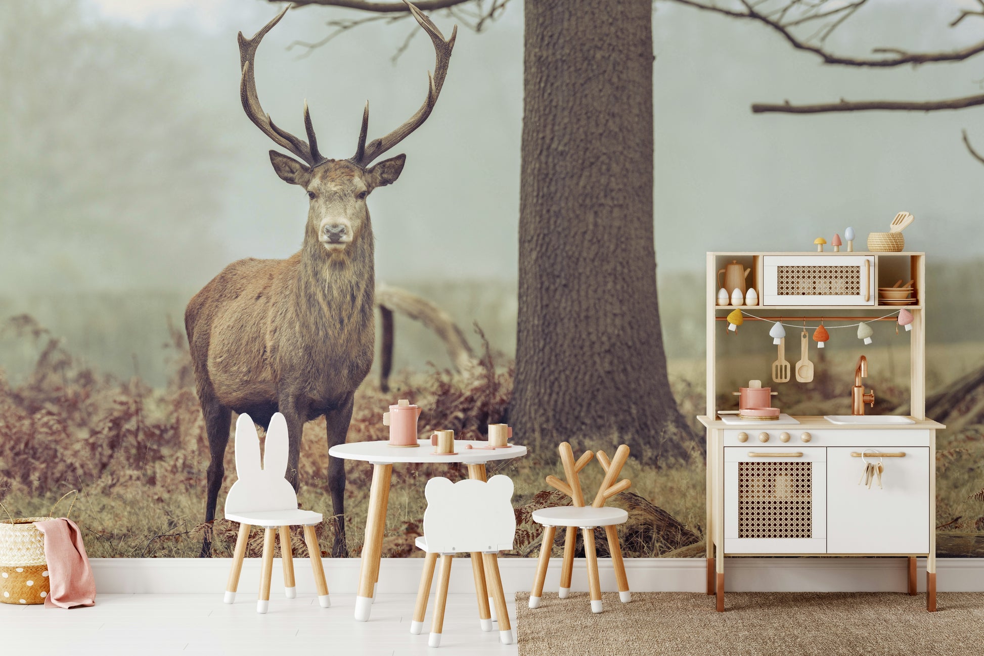 A seamless pattern for a living room or bedroom.

