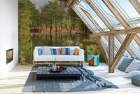 A close-up of the delicate trees and reflections.

