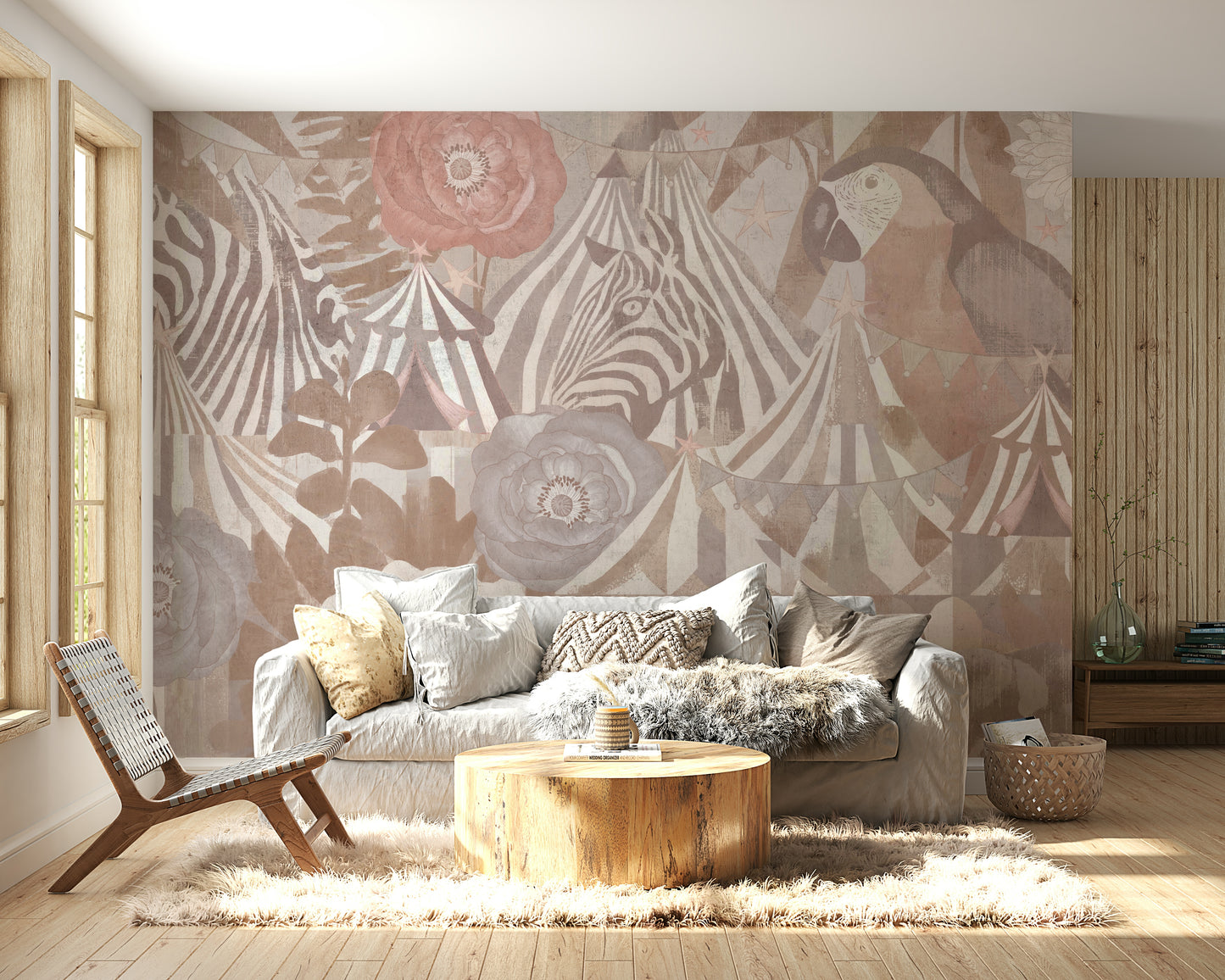 A close-up of the delicate carousel and circus details.

