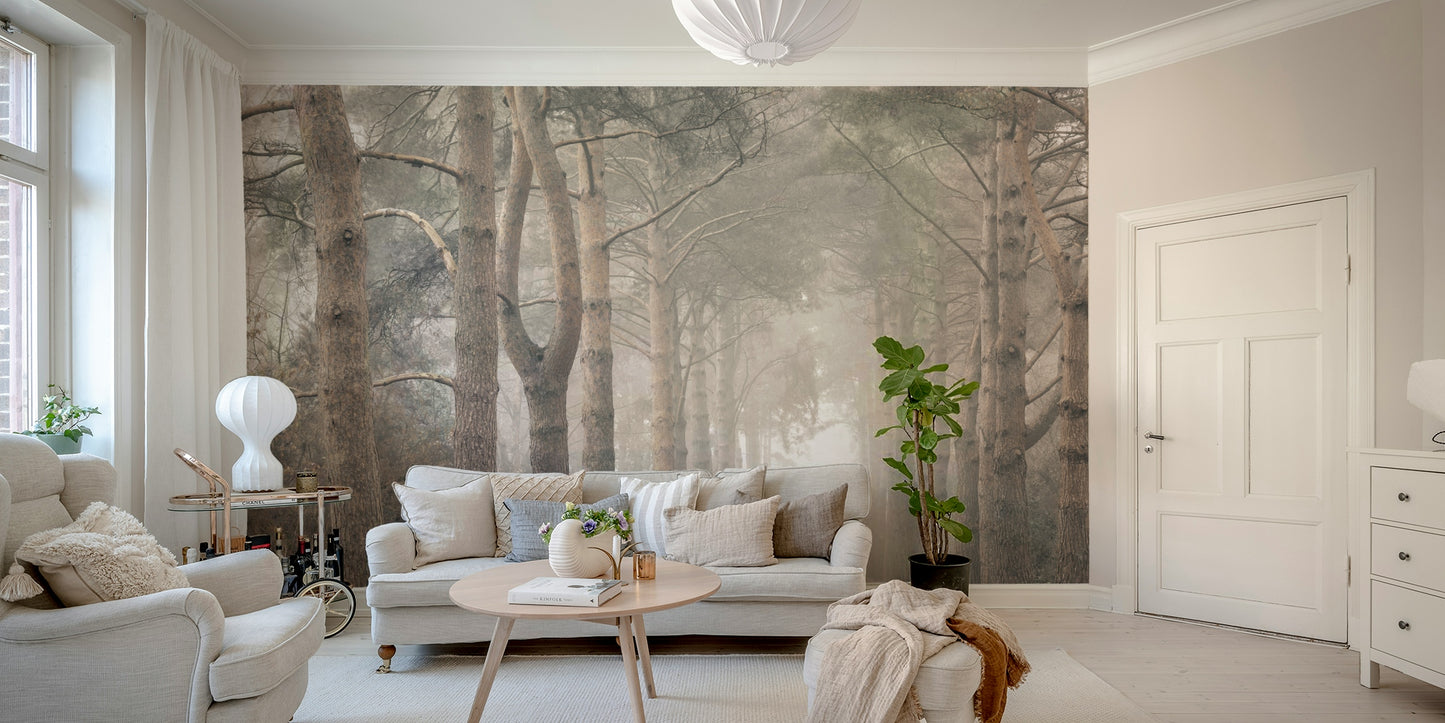 A calm and serene wall covering.

