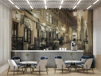 A seamless pattern for a living room or study.

