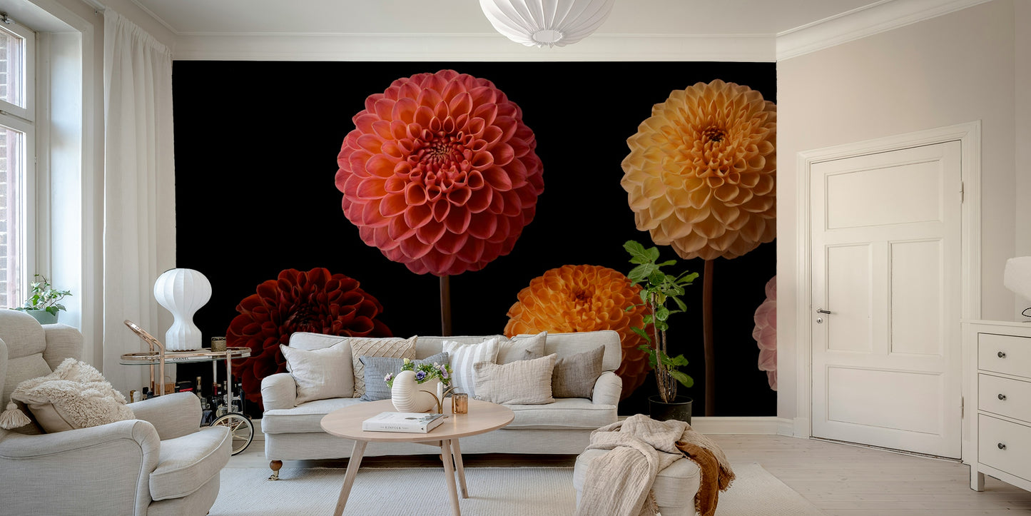 The wallpaper is perfect for an accent wall.

