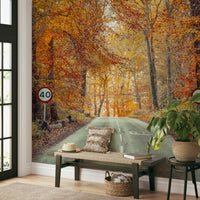 The mural has a warm, graceful feel.

