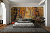 A calm and serene wall covering.

