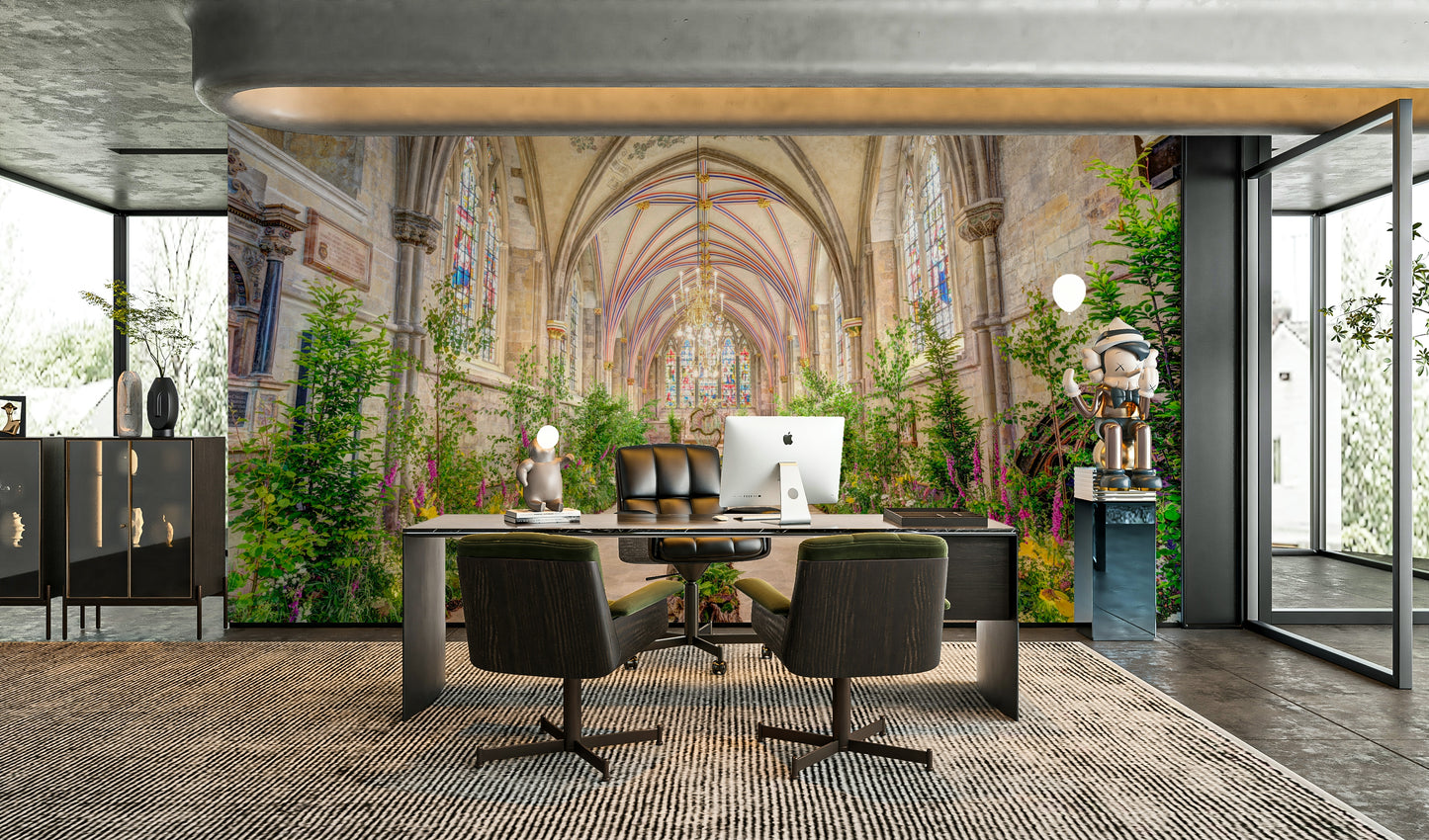 A beautiful and serene wall covering.

