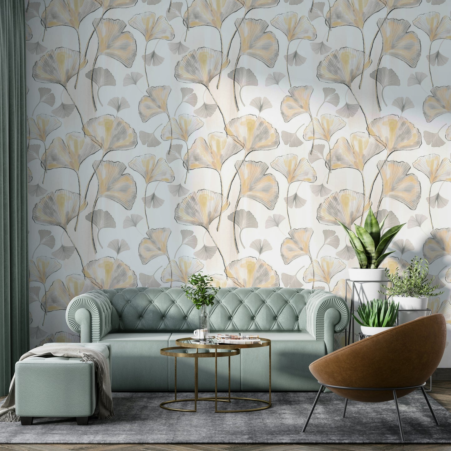 A seamless pattern for a bedroom or living room.

