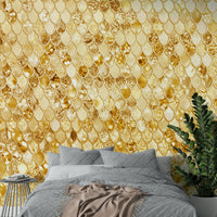 The mural has a modern, chic feel.

