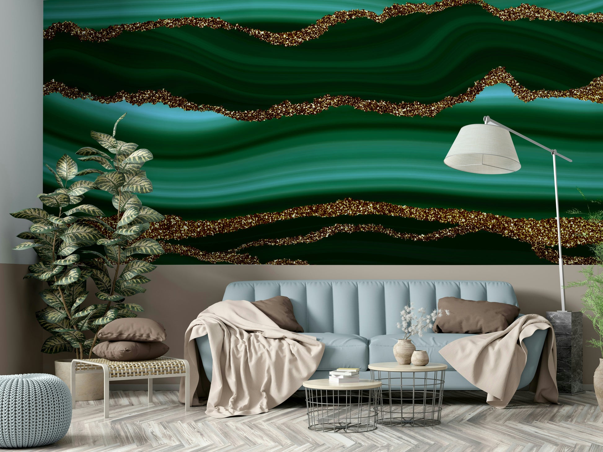 A seamless pattern for a living room or bedroom.

