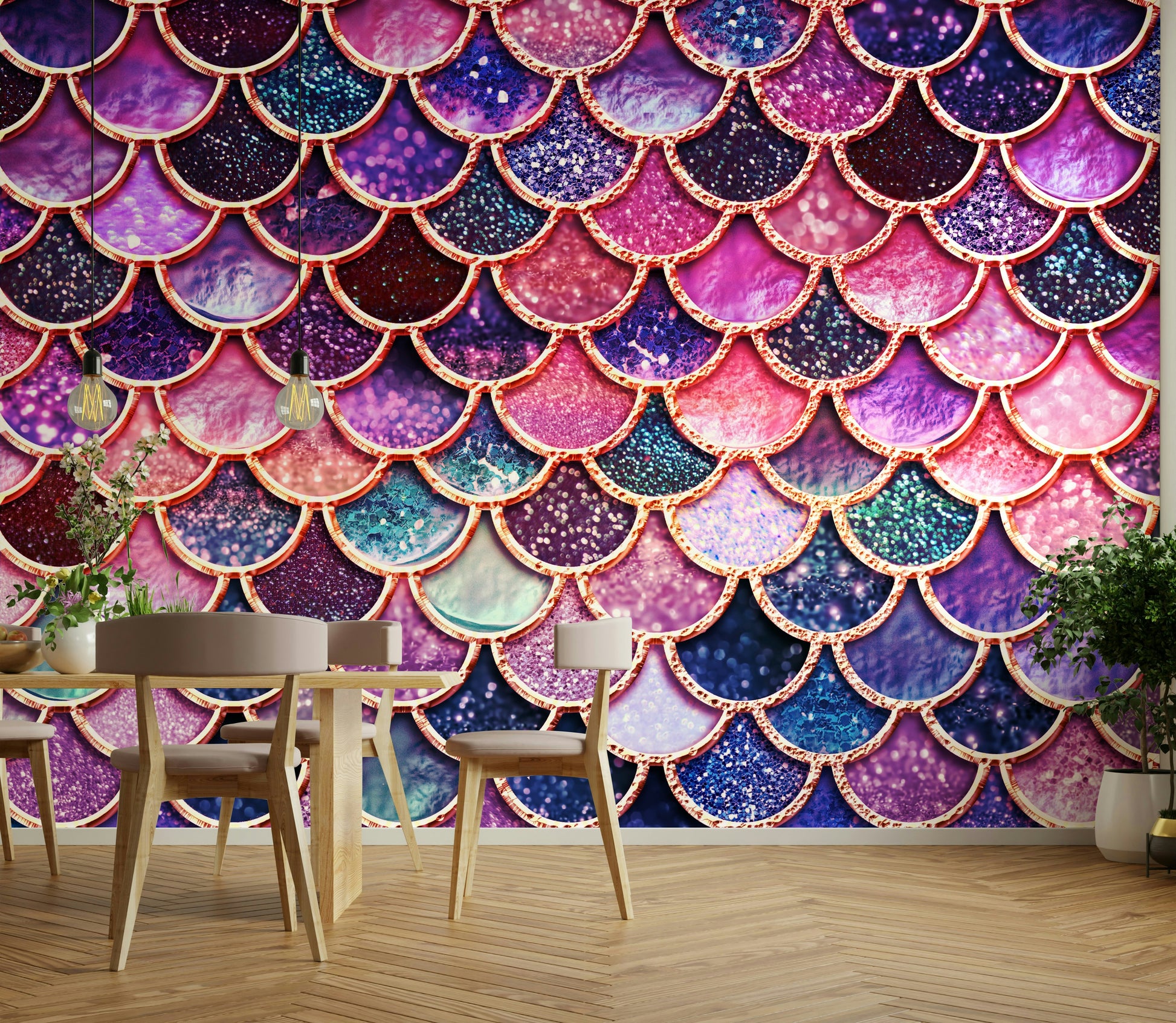 A seamless pattern for a bedroom or playroom.

