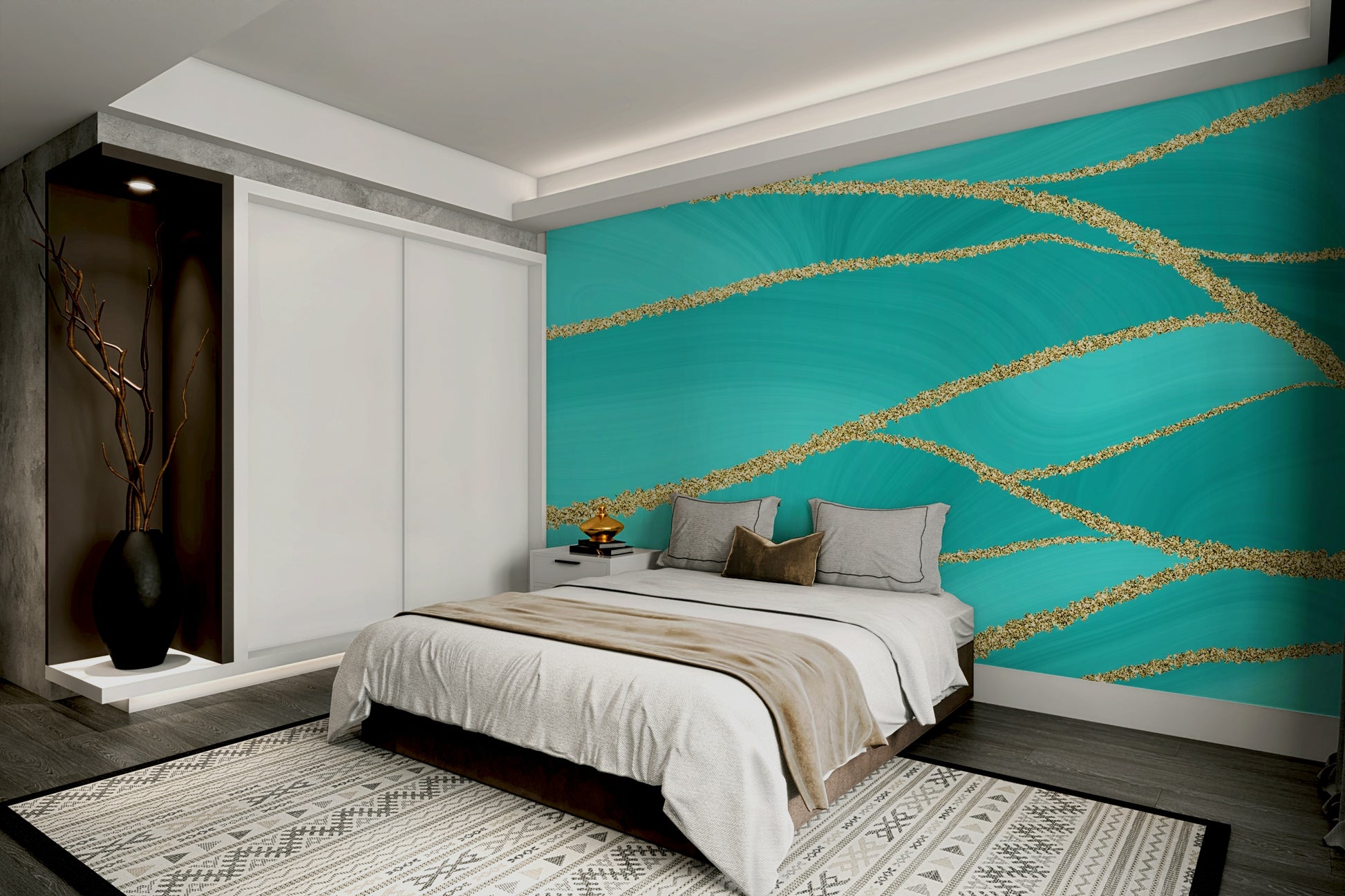 A high-quality print of a luxurious texture.

