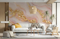 The wall art combines a classic pattern with a modern touch.

