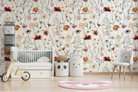 A calm and serene mural with a natural feel.

