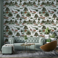 Wallpaper for a study or entryway.

