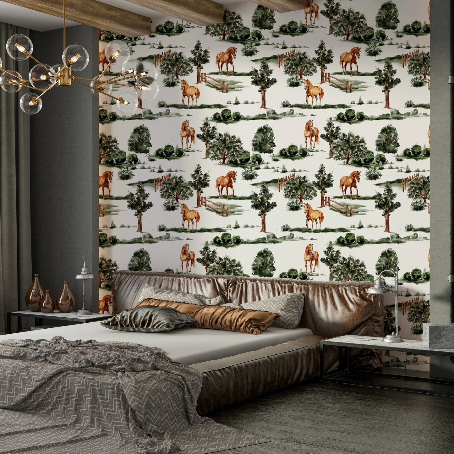 Wallpaper for a living room or dining room.

