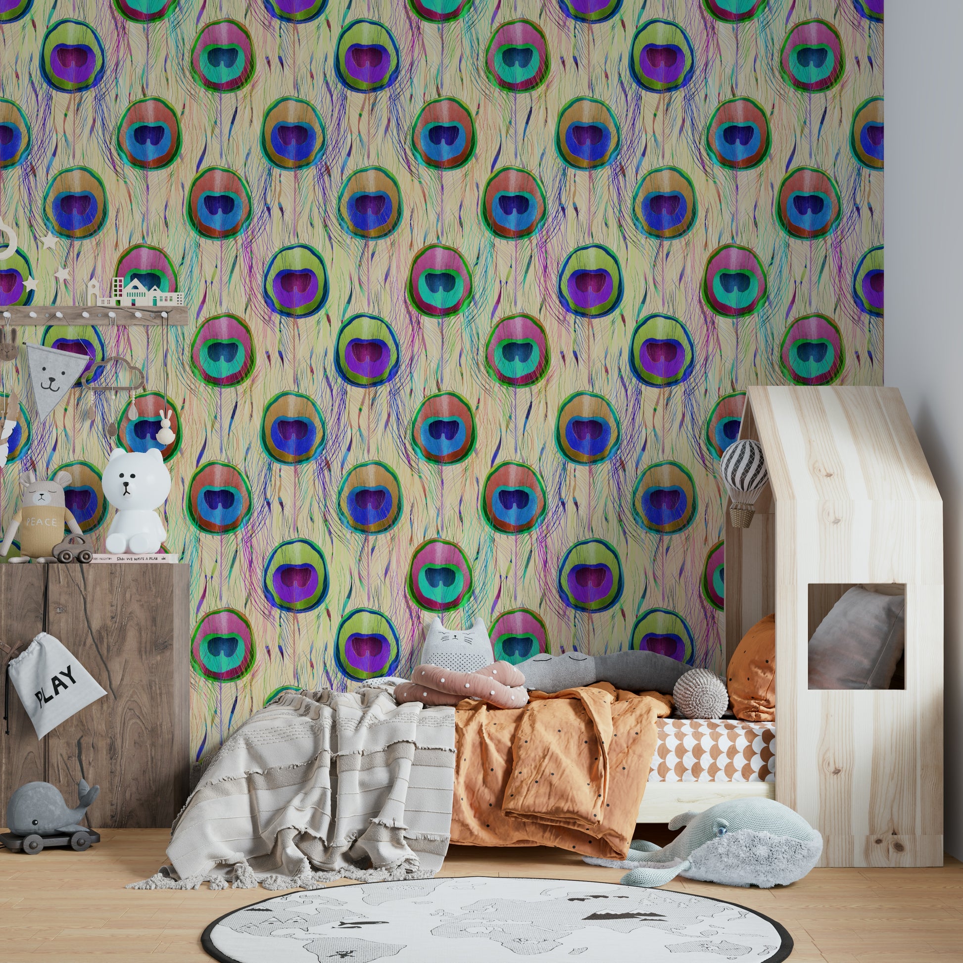 A bold and decorative pattern for interior walls.

