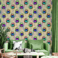 Artistic and bright wallpaper design.

