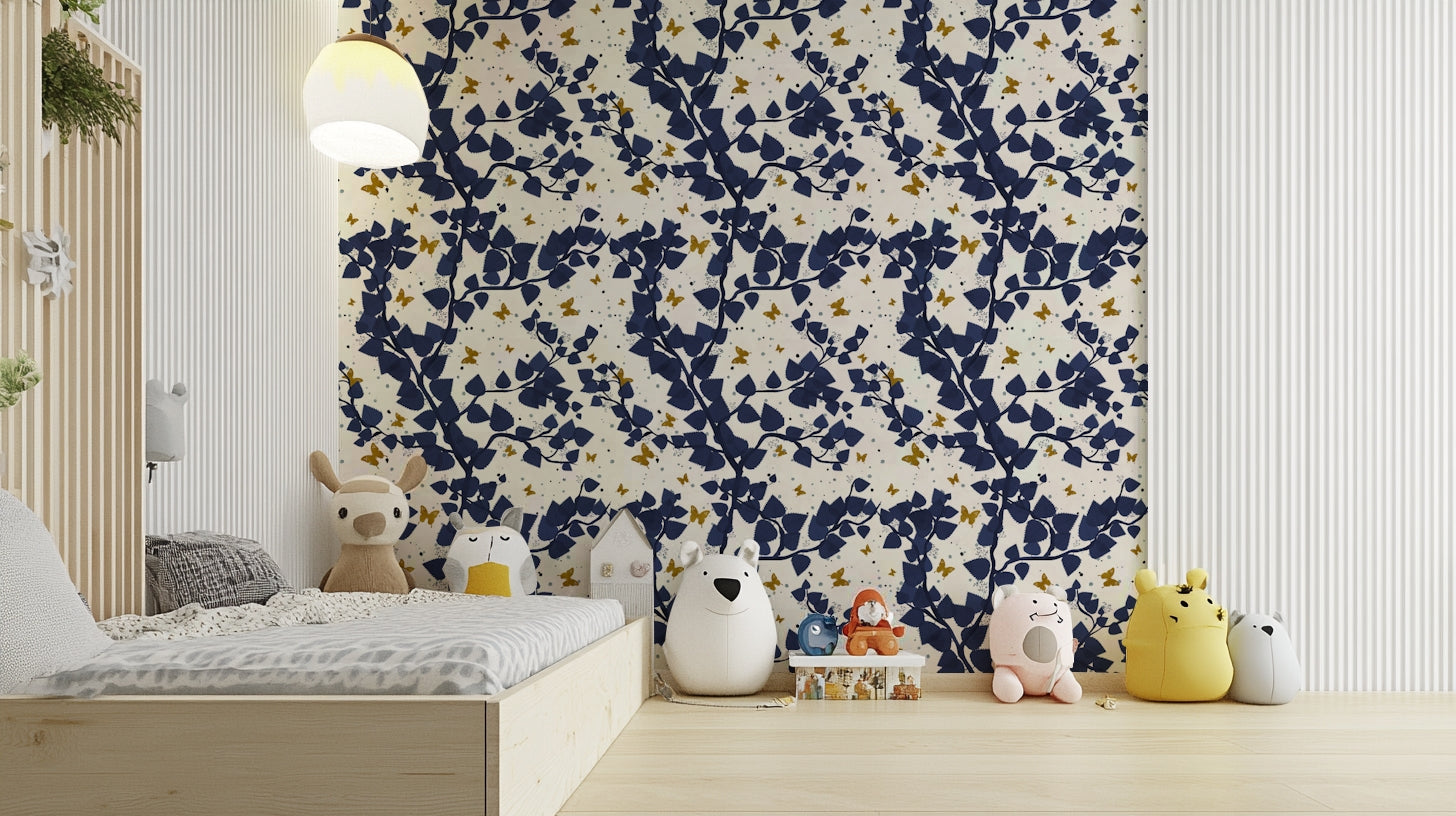 delicate gold butterflies design

