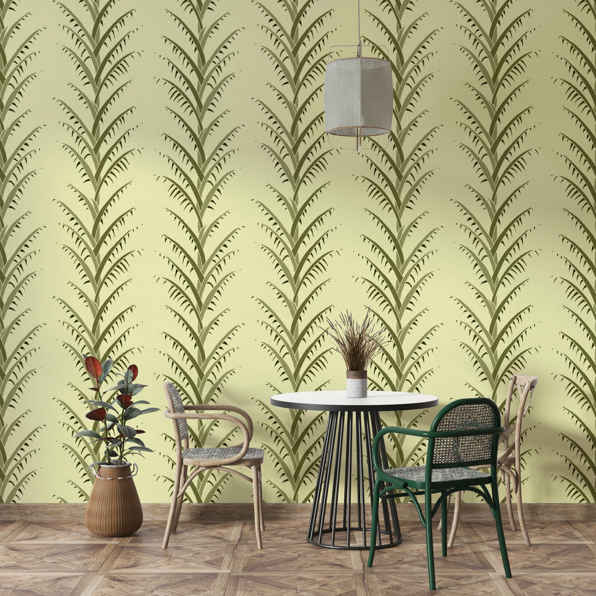 modern palm fronds design

