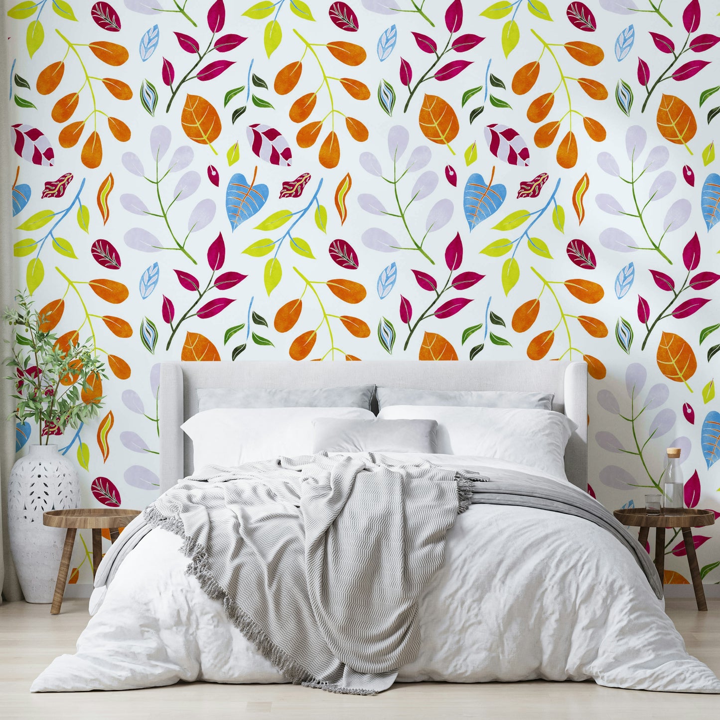 vibrant floral and foliage design

