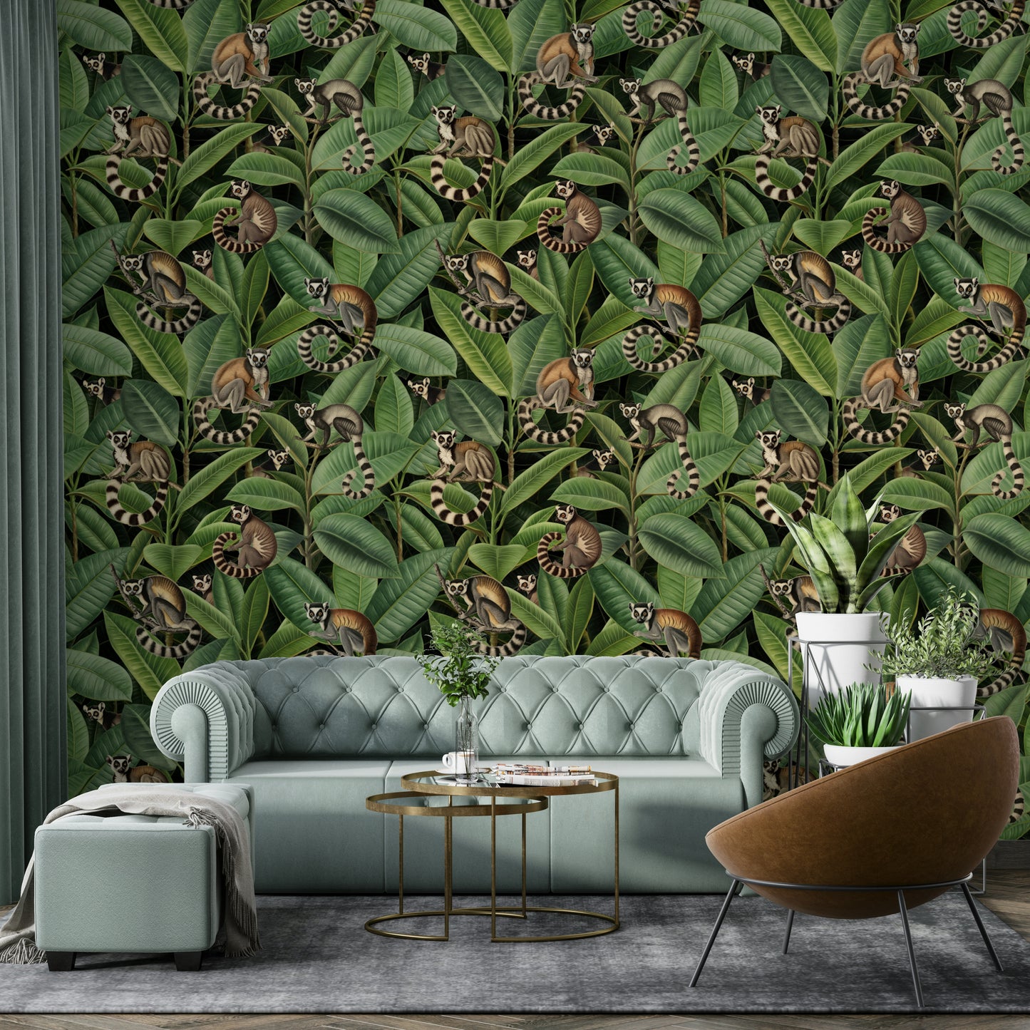 The print is high-quality with incredible detail in the leaves and animals.
