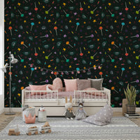 The artistic style is playful and a bit spooky, perfect for a party.
