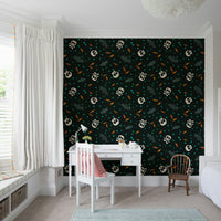 Dark Trick or Treat Party Wallpaper for walls