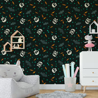 Dark Trick or Treat Party Wallpaper custom print.