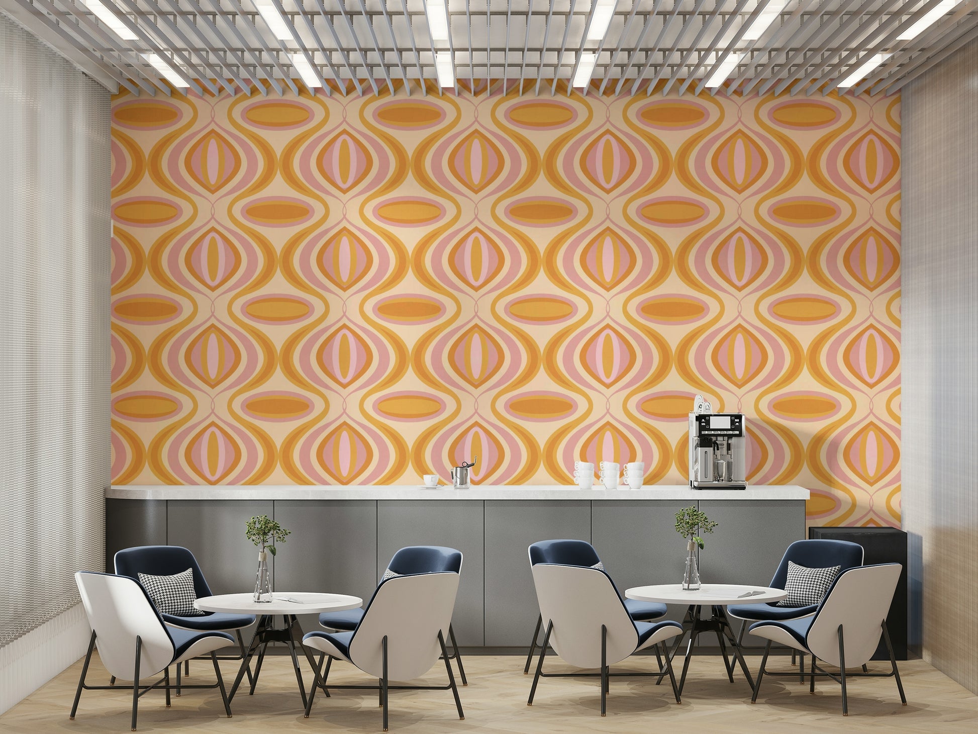 The pattern repeats seamlessly across the entire wall.
