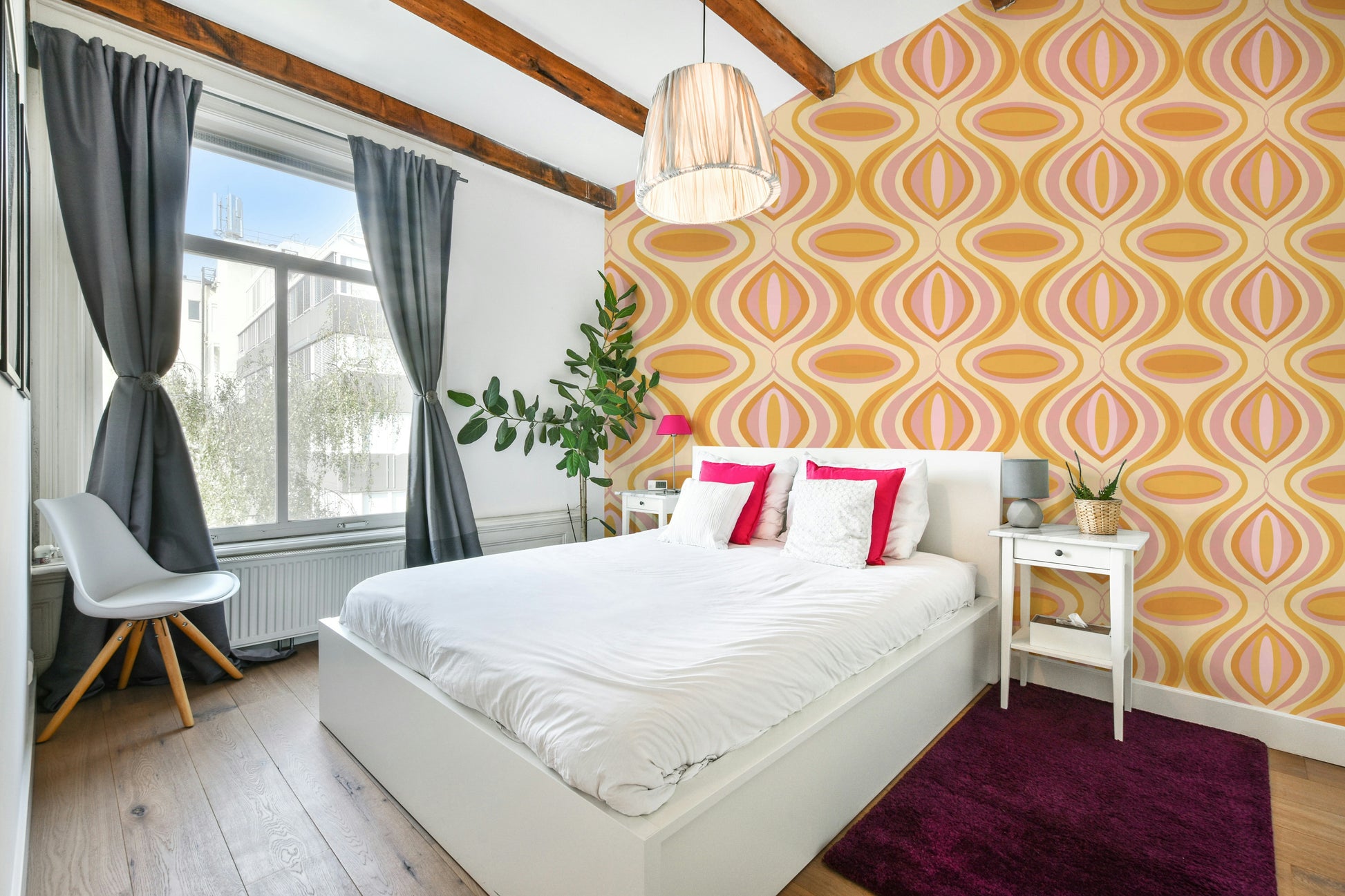 The lines are irregular and organic, like hand-drawn waves.
