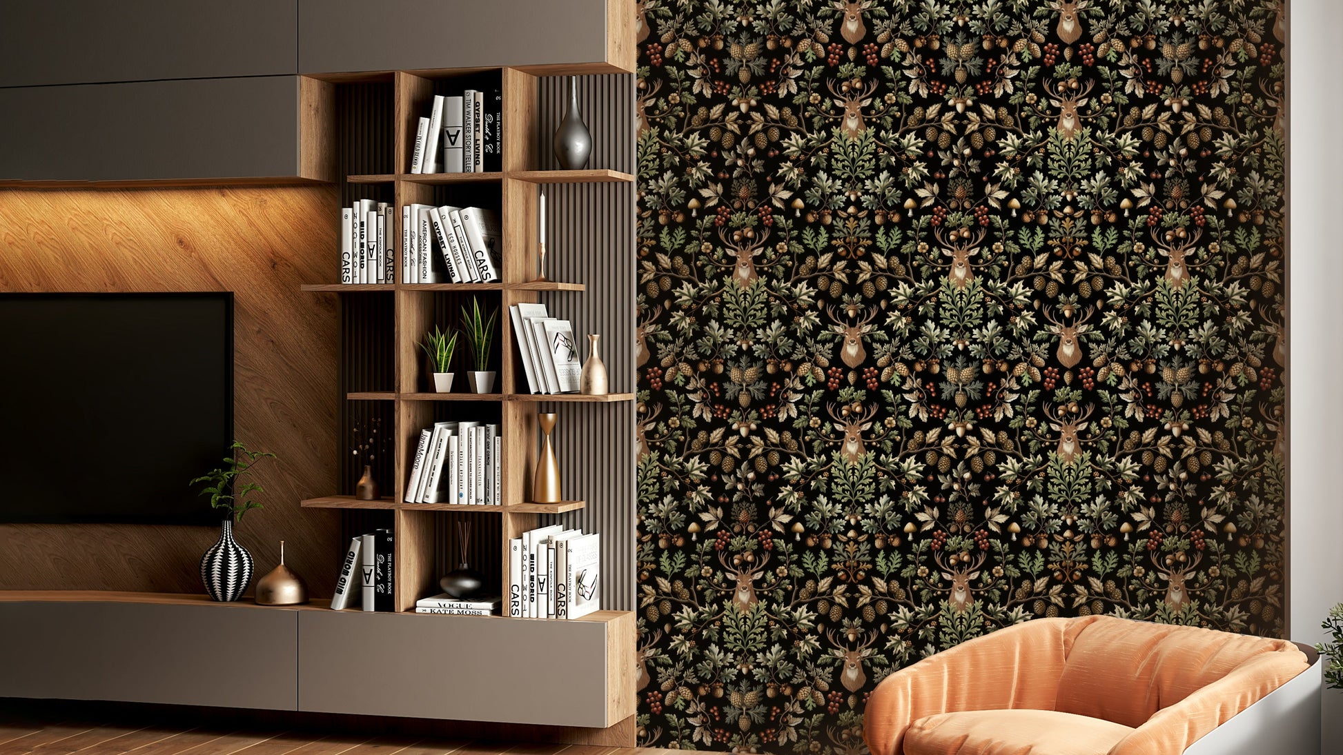 The lines are intricate and have a classic, hand-drawn quality.
