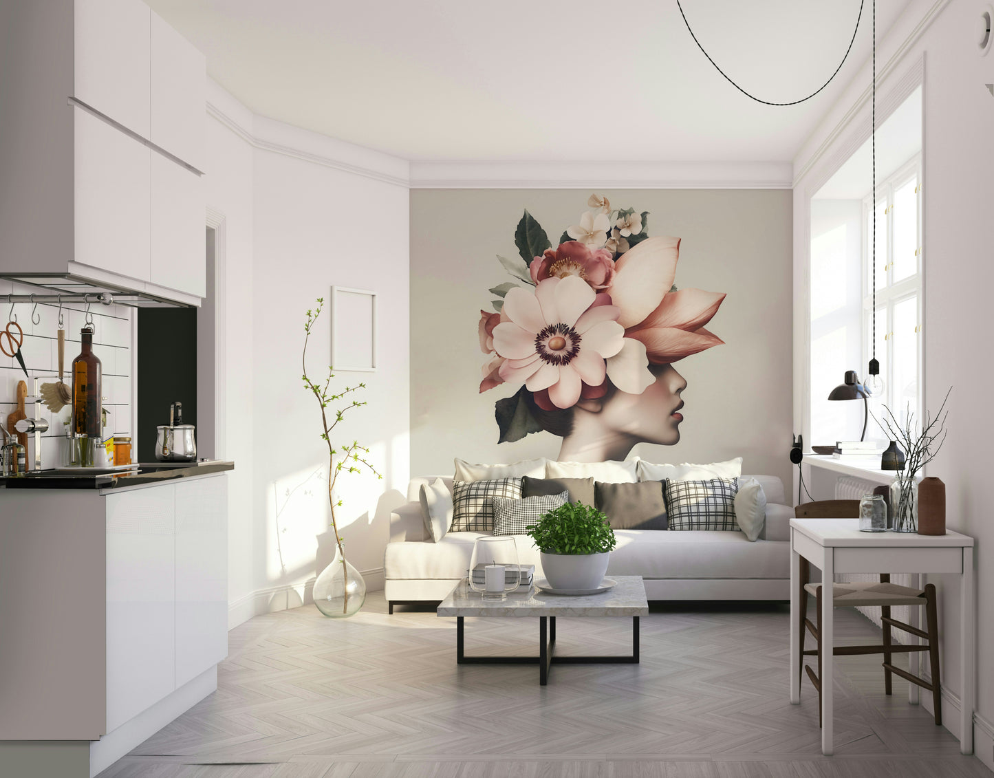 This piece is ideal for a bedroom, a quiet sitting area, or a nursery.
