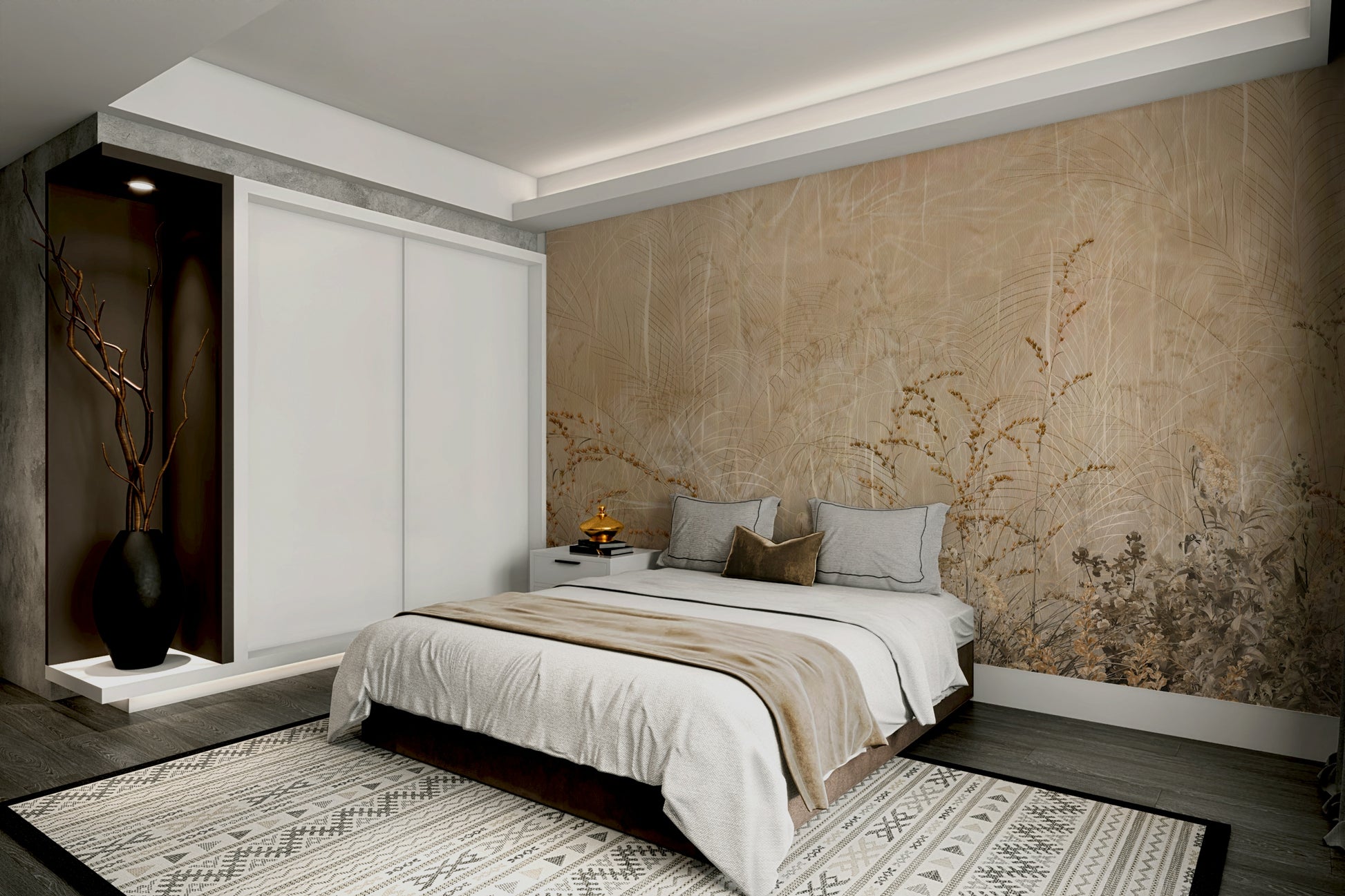 The colors are soft and gentle, with pale hues.

