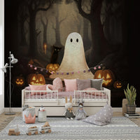 Ghost and Black Cat Wall Mural modern decor
