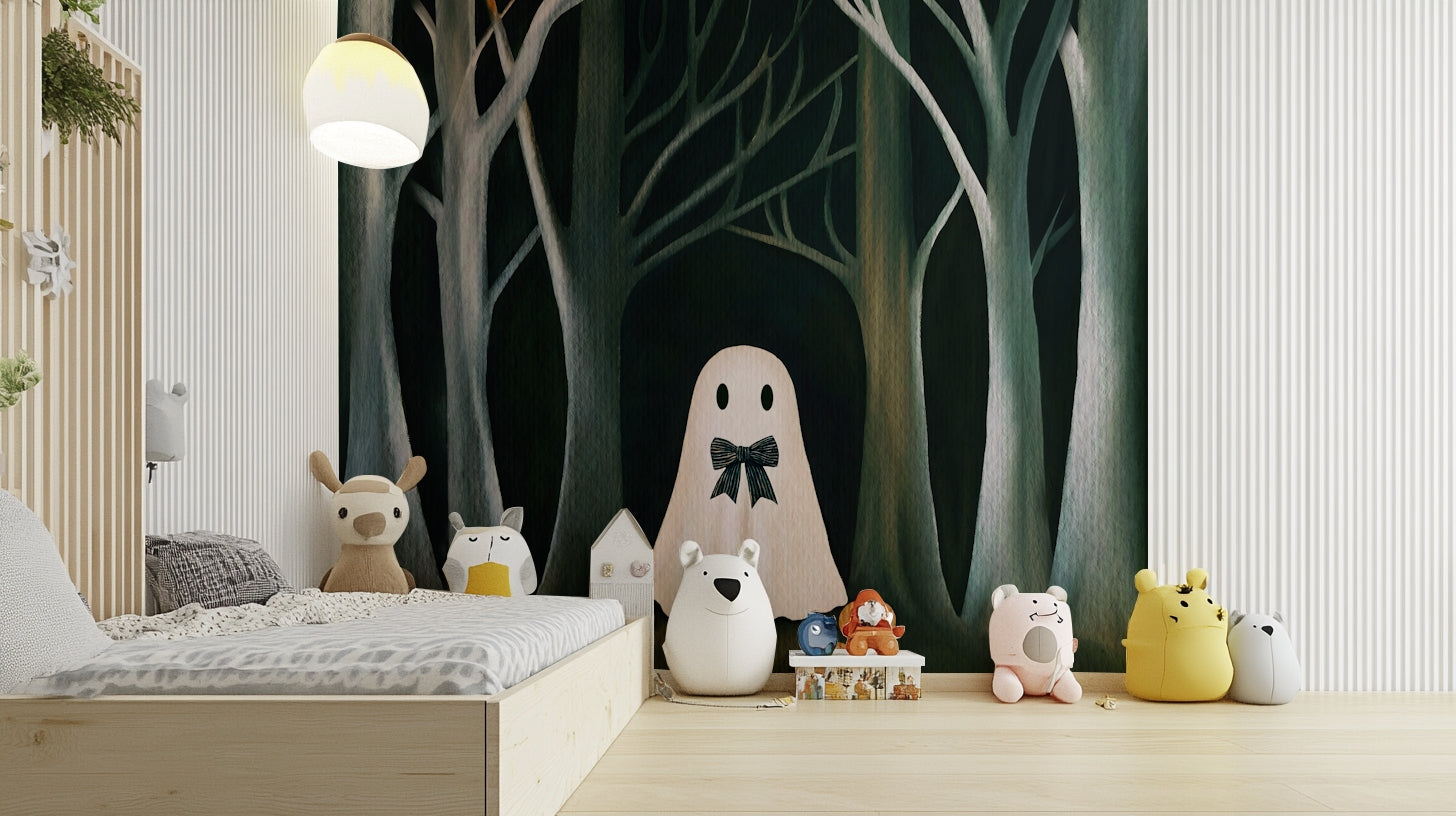 The Preppy Ghost Wall Mural⁠ - playful wallpaper



