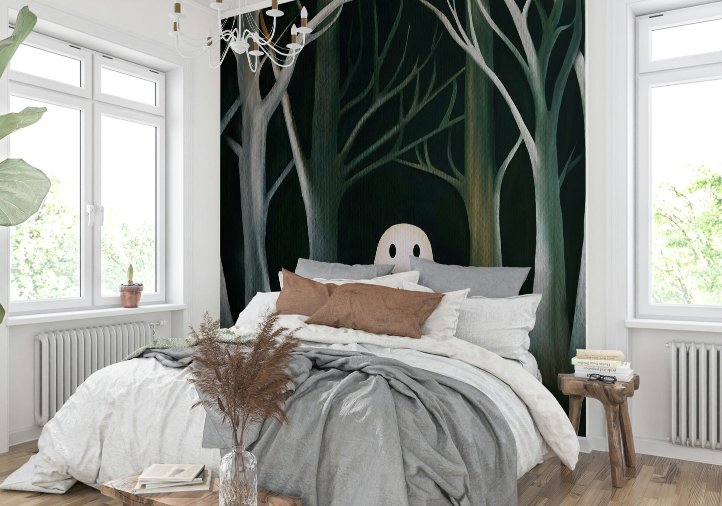 The Preppy Ghost Wall Mural⁠ - decorative wall art

