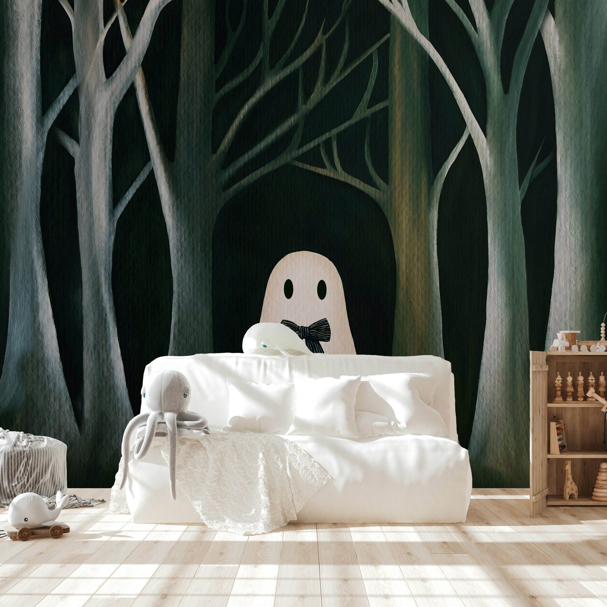 The Preppy Ghost Wall Mural⁠ - artistic mural



