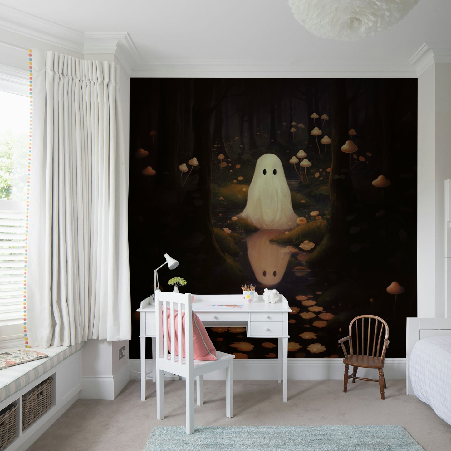 The design has a beautiful, artistic aesthetic.

