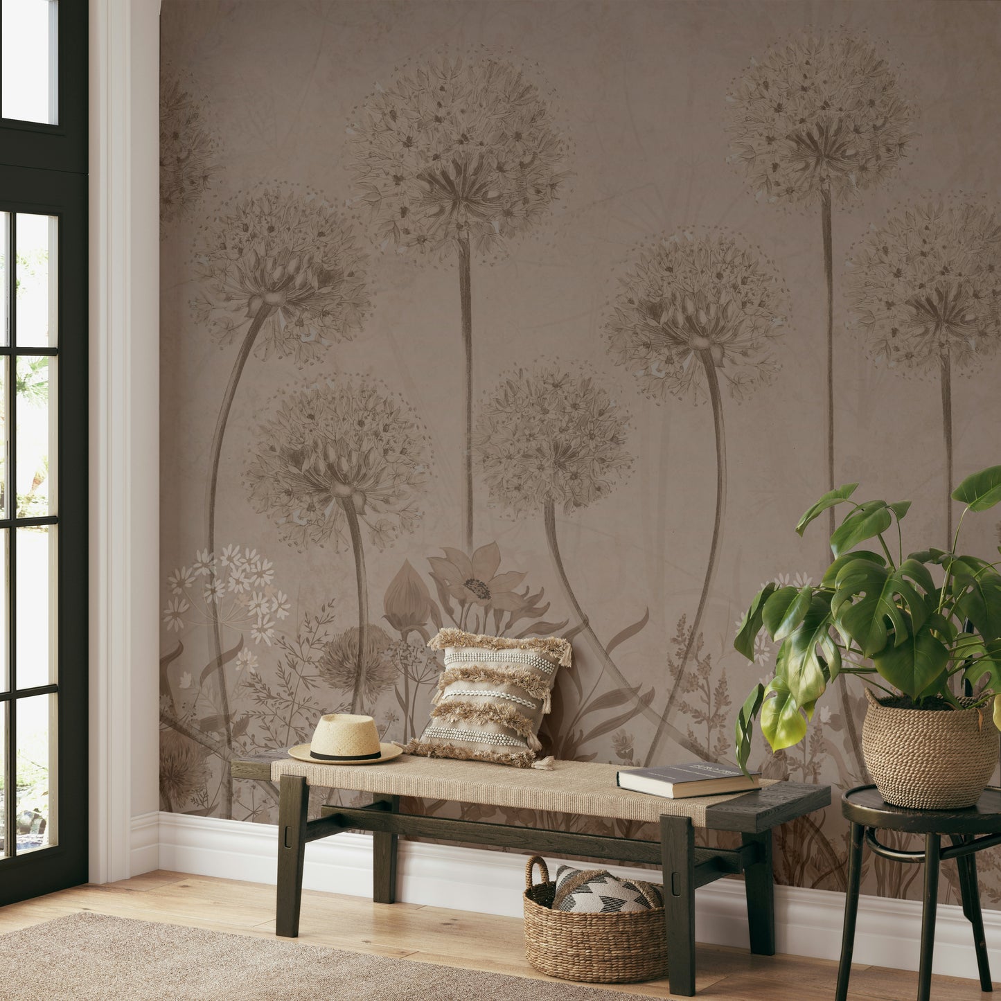 The colors are soft and gentle, with pale hues.

