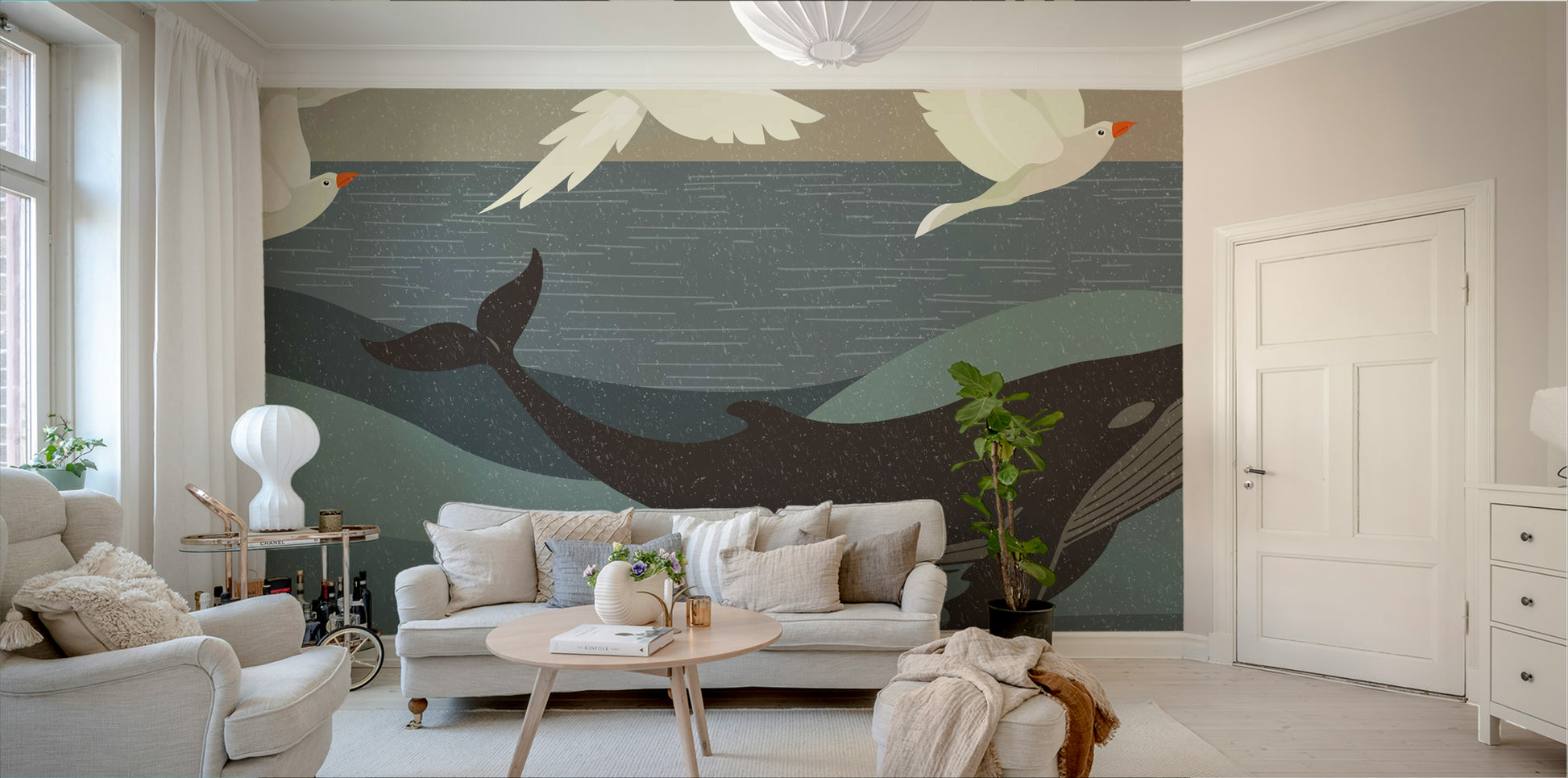 The design has a beautiful, artistic aesthetic.

