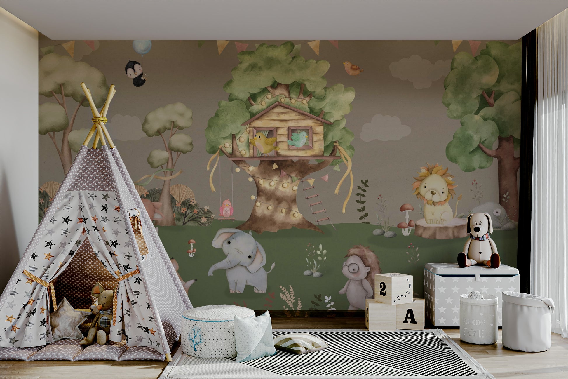 The design has a beautiful, artistic aesthetic.

