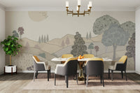 The colors are soft and gentle.

