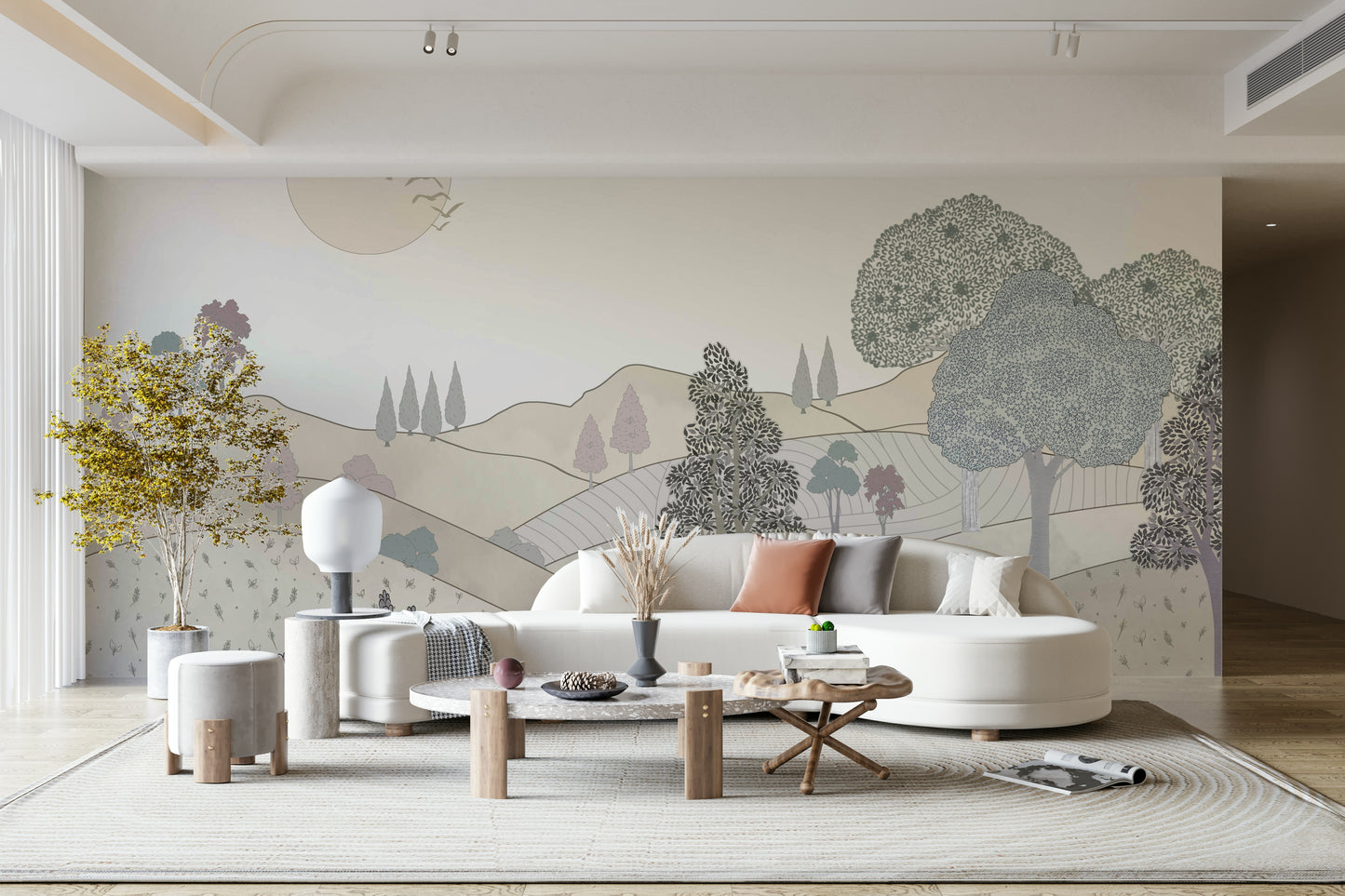 The design feels graceful and peaceful.

