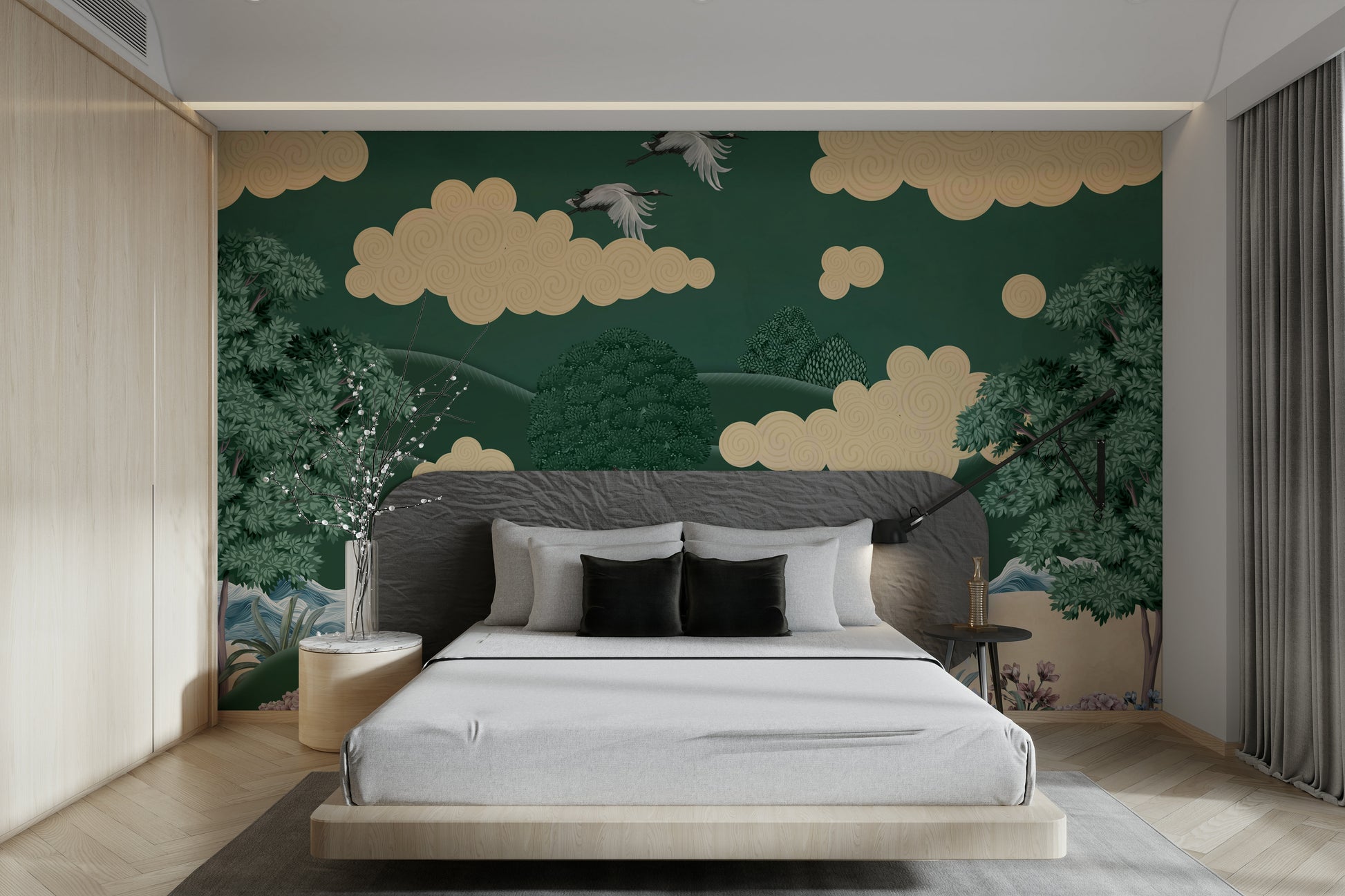 The design feels graceful and peaceful.

