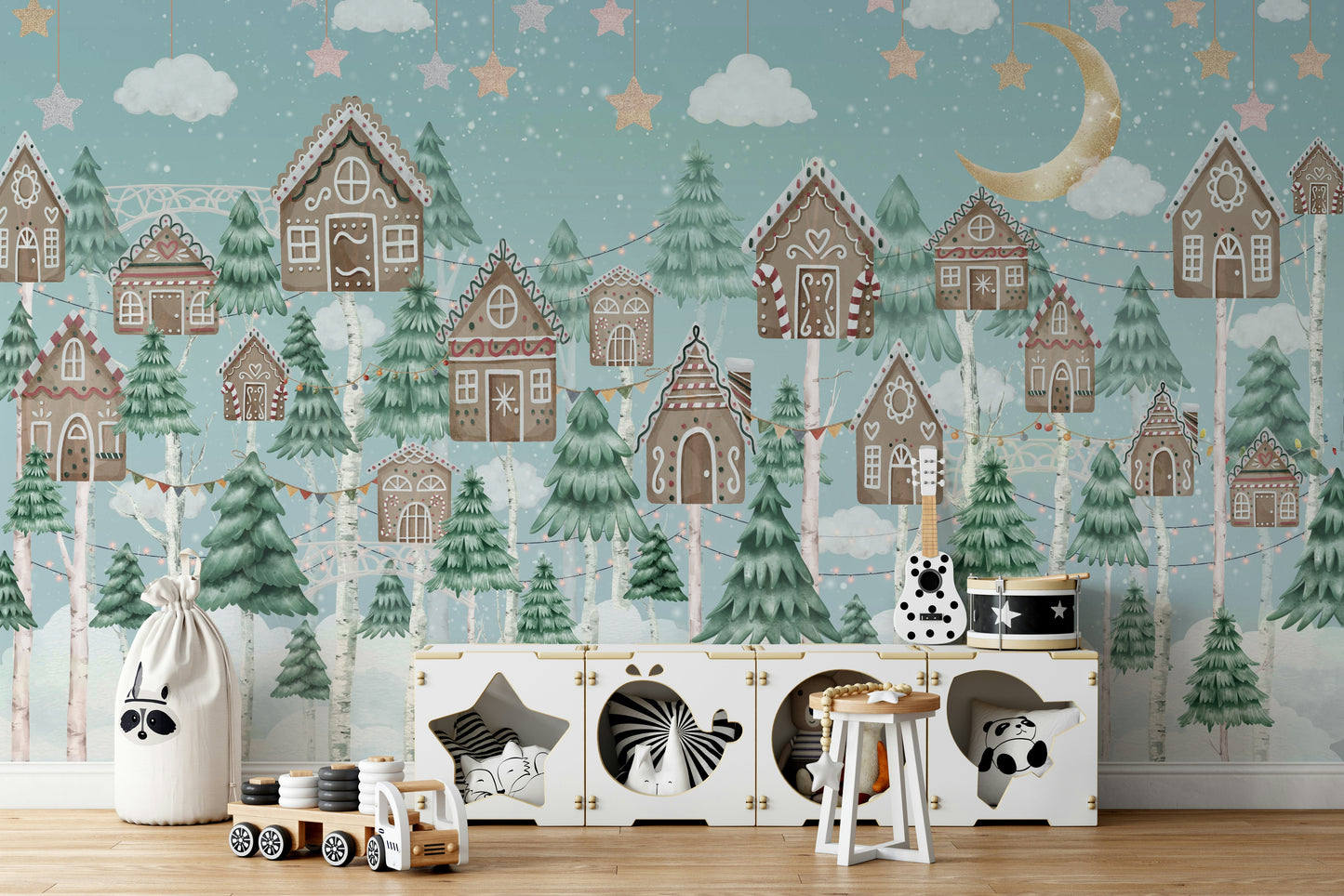 The image is suitable for a children's room or a playroom.

