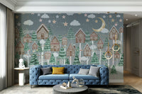 The colors are soft and gentle, with pale purples, pinks, and blues.

