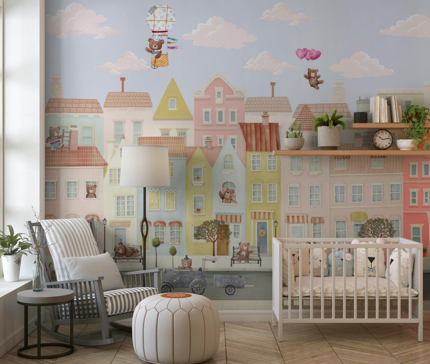 Teddy's Town Wall Mural